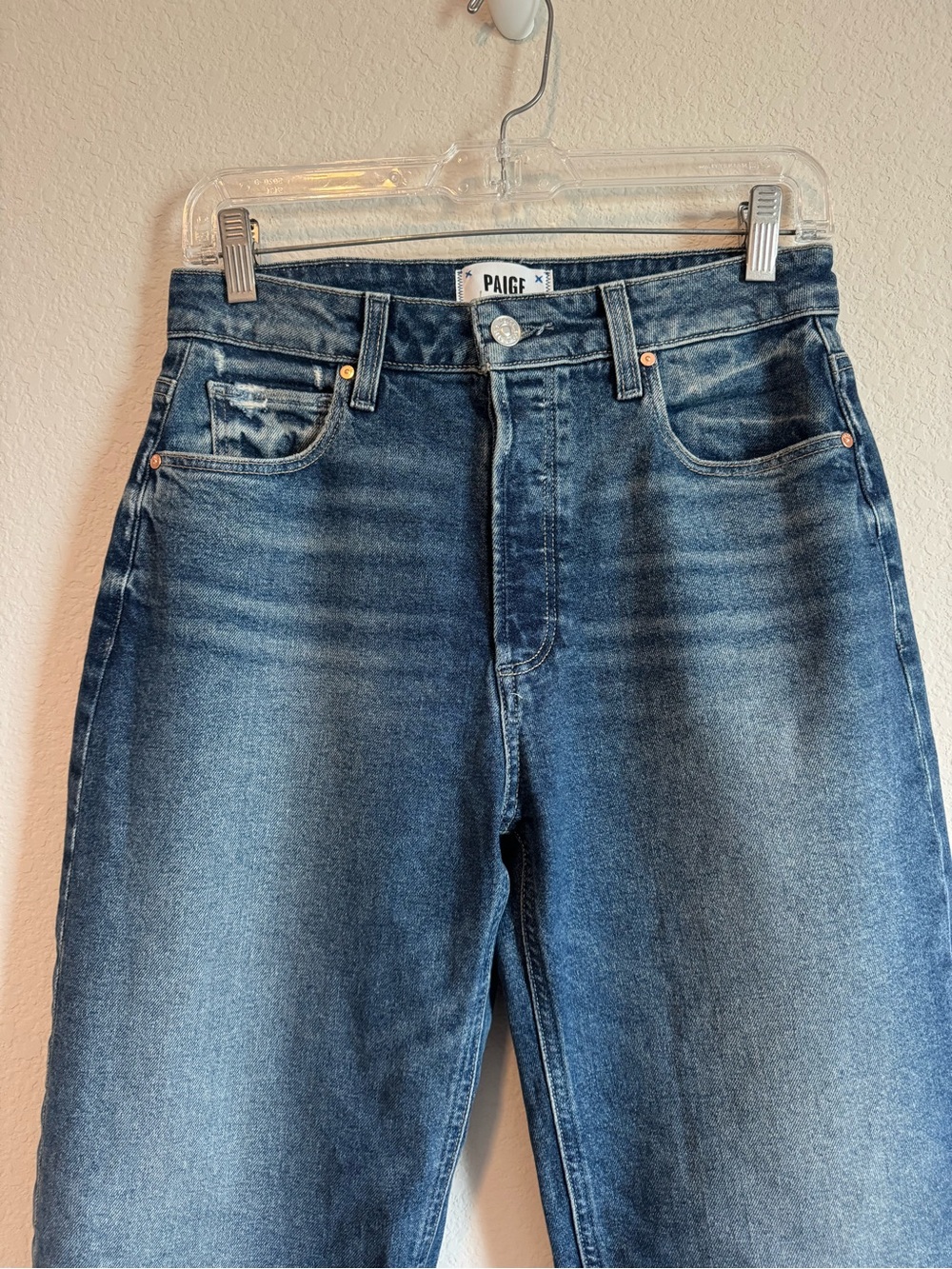Paige Women's Alexis Barrel Leg Jeans In Lovejoy Distressed High Rise Size 27 - Picture 4 of 10